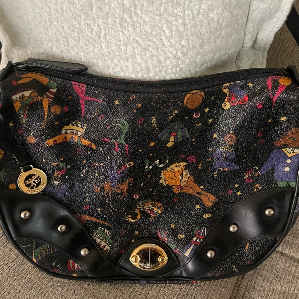 Black Patterned Women's Bag